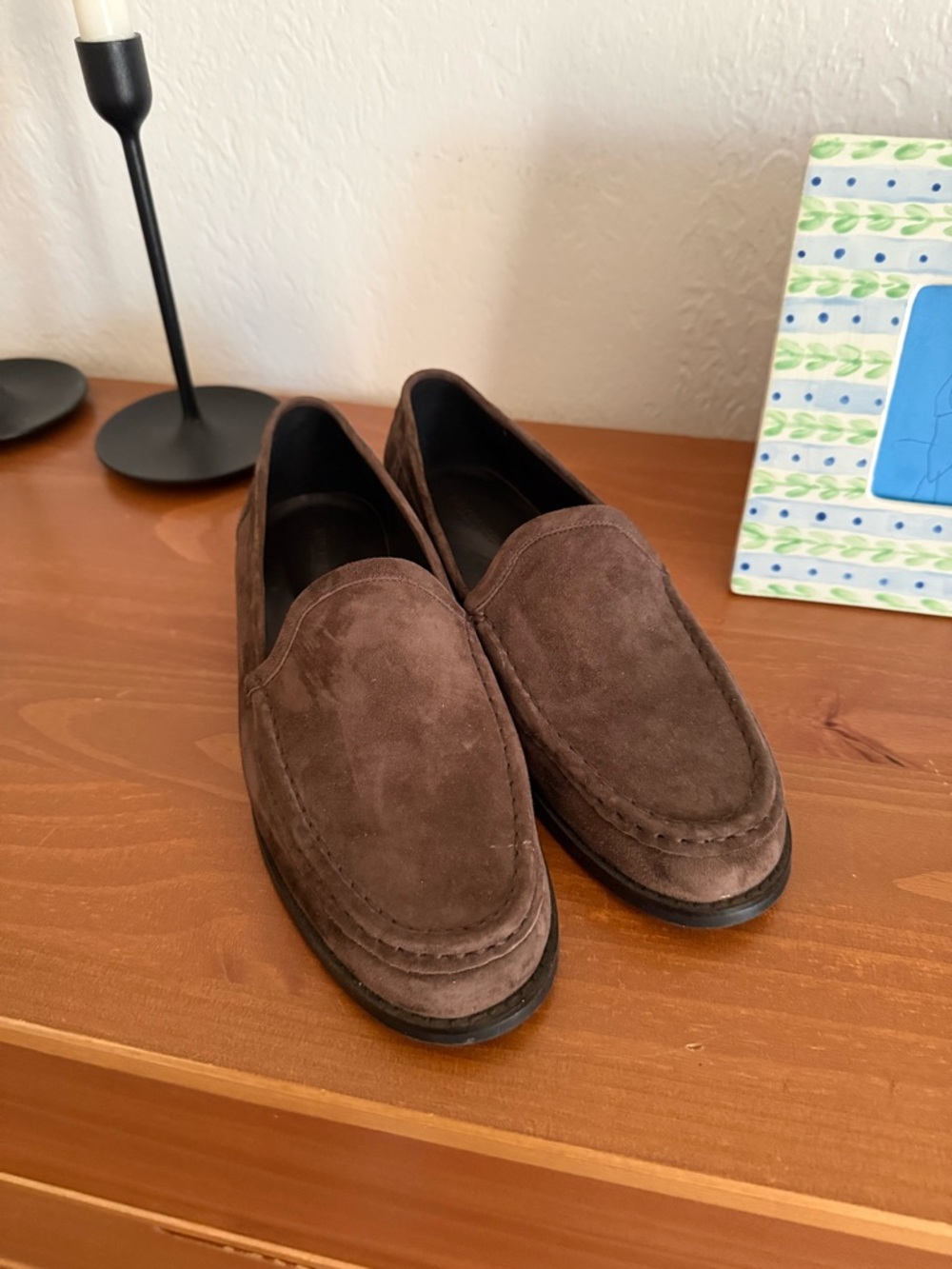 Tony Bianco Brown Suede Slip-On Loafers ZOË